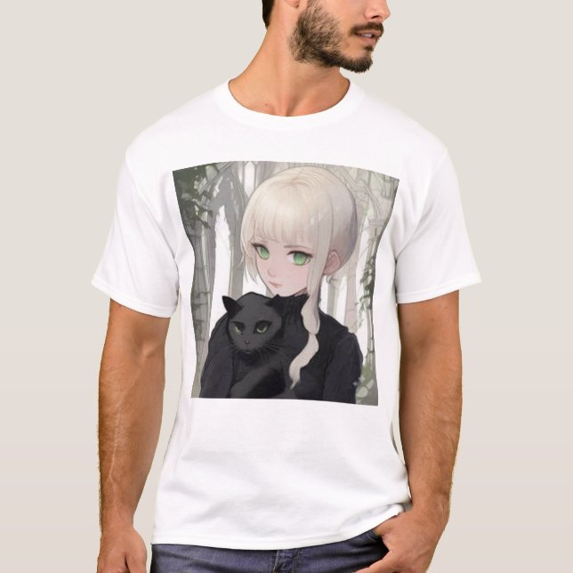 Camiseta Gato Preto  (Frente)