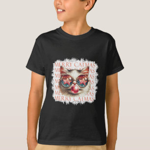 Camiseta Gato Preto Bonito Engraçado Feliz Natal Feliz Ho N