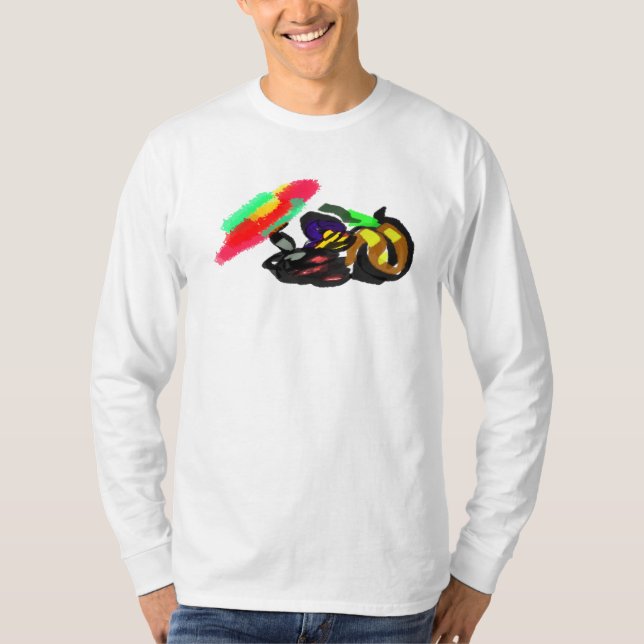 Camiseta Gato Preto Brilho de Outono (Frente)
