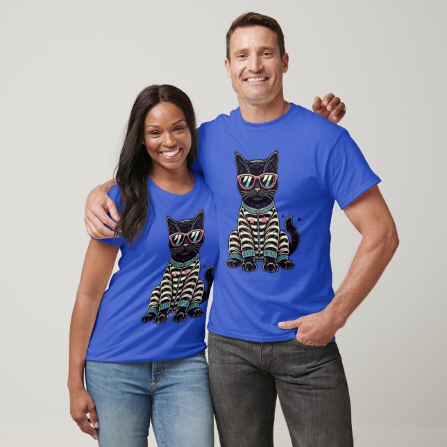 Camiseta Gato Preto Cinto (Unissex)