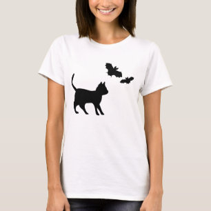Camiseta Gato Preto com Bat