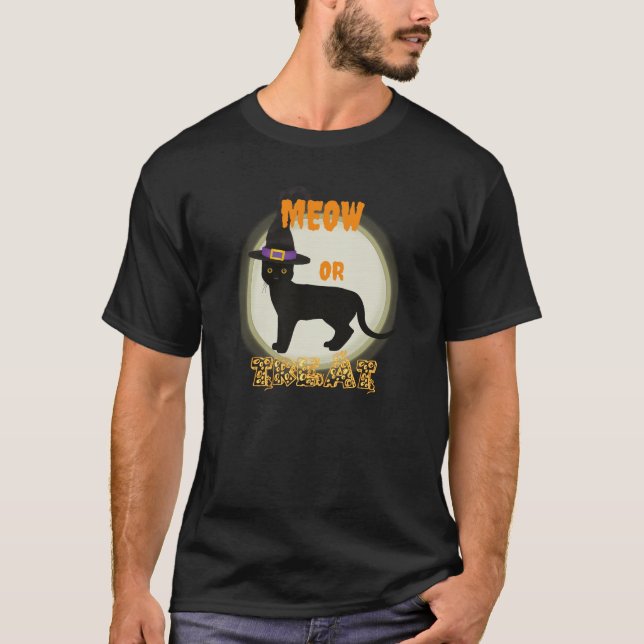 Camiseta Gato Preto com Cotação (Frente)