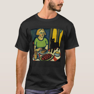 Camiseta Gato Preto Come Cachorros Quentes