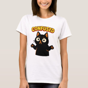 Camiseta Gato Preto Confuso