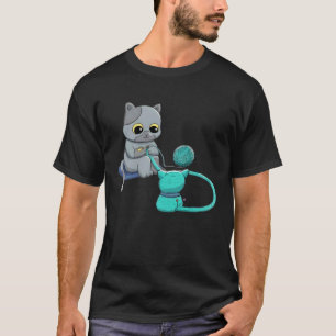 Camiseta Gato Preto Crochê Porque Assassinato é Errado Croc