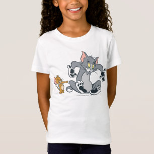 Camiseta Gato preto da pata de Tom e de Jerry