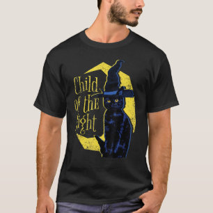 Camiseta Gato Preto de Halloween