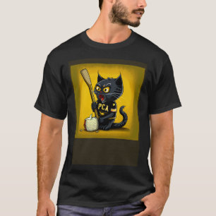 Camiseta Gato Preto de Hóquei Milho na Espiga