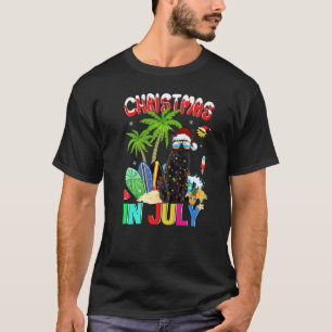 Camiseta Gato Preto De Óculos De Sol Com Chapéu De Papai No