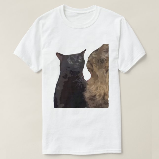 Camiseta Gato Preto Desligado (Frente do Design)