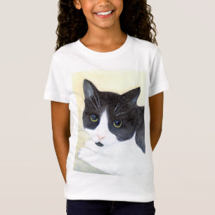 Camiseta Gato Preto e Branco