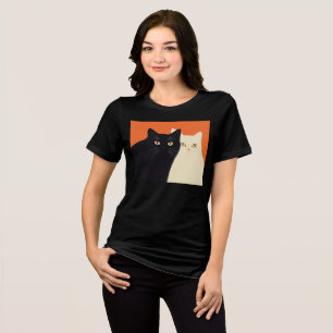 Camiseta Gato Preto e Branco