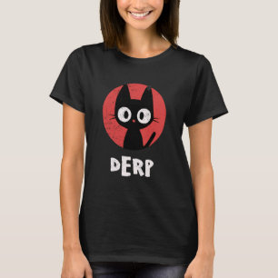 Camiseta Gato Preto Engraçado Derp