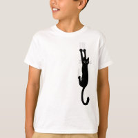 Gato Preto Engraçado Pendurado | Gatinho Divertido