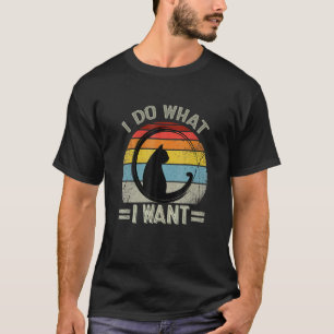 Camiseta Gato Preto Faça O Que Eu Quero Copo Vermelho Meu G