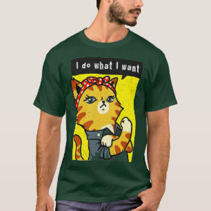 Camiseta gato preto faço o que quero com meu gato preto eng