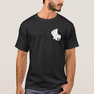 Camiseta Gato Preto Fantasma Fofo Bolso Divertido Assustado