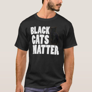 Camiseta Gato Preto Gato Gatinho Gato Pet Homens Escuros Ga