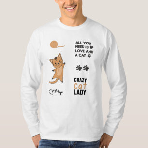 Camiseta Gato Preto Gato Vestido Pintar Ditos