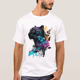 Camiseta Gato Preto Grande Kawaii