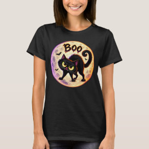 Camiseta Gato Preto Mal-Humorado Boo