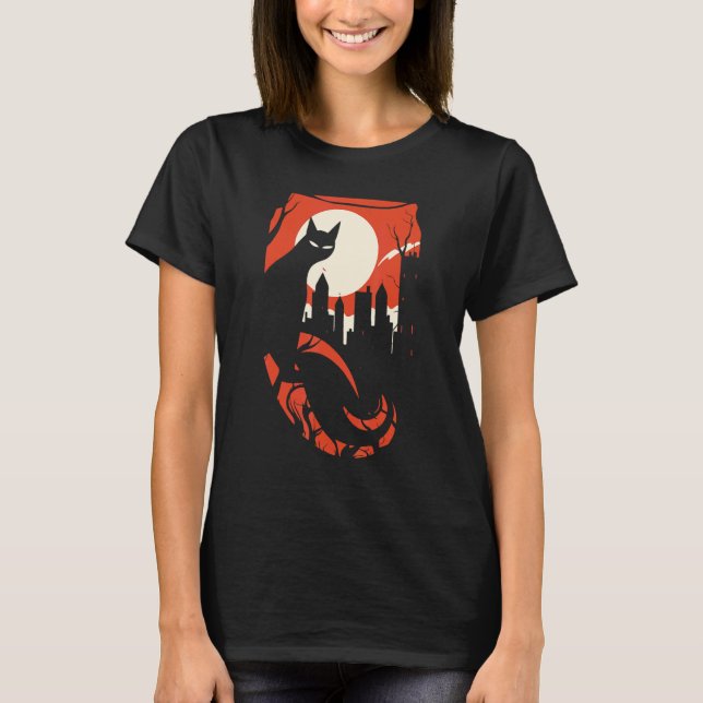Camiseta Gato Preto Mau (Frente)