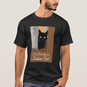 Camiseta Gato Preto na Janela