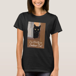 Camiseta Gato Preto na Janela