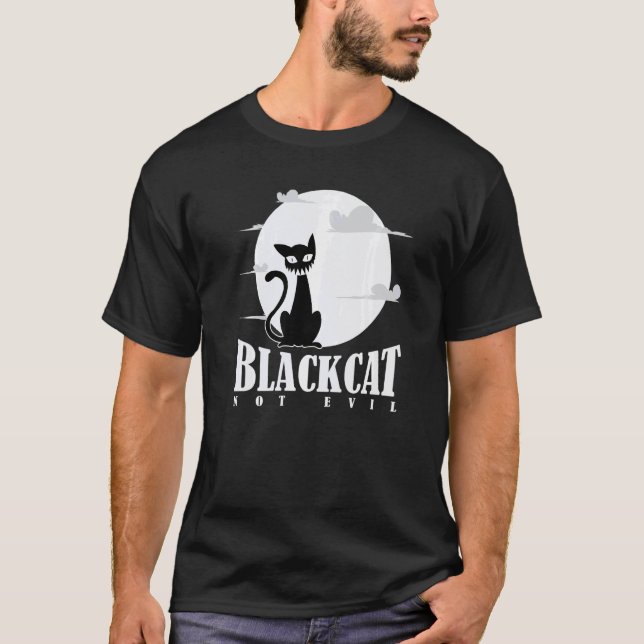 Camiseta Gato Preto Não é Mau (Frente)