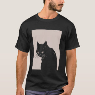 Camiseta Gato Preto Pastel Goth