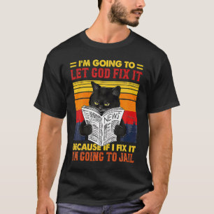 Camiseta Gato Preto Que Deus Conserte A Garrafa Gatinho Sar