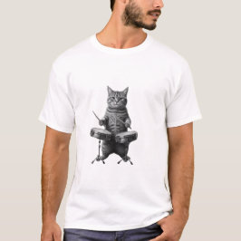 Camiseta Gato preto Rokin _ Presente engraçado para amante