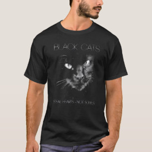 Camiseta Gato Preto Rouba Corações Não Almas Homens Mulhere