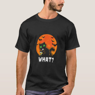 Camiseta Gato Preto Sinistro Feliz Halloween Temporada Assu