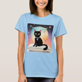 Camiseta Gato Preto - Vamos nos Sentir Confortáveis