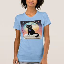Camiseta Gato Preto - Vamos nos Sentir Confortáveis