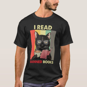 Camiseta Gato Preto Vintage I Livro Proibido Vermelho