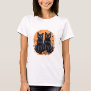 Camiseta gato preto vintage presente de gato engraçado para