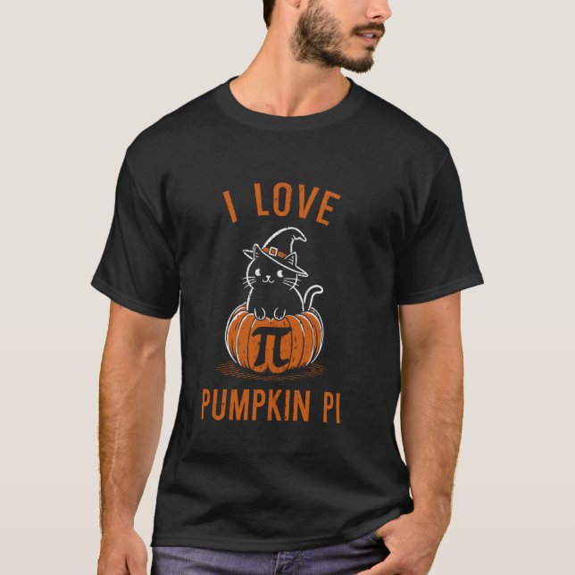 Camiseta Gato Professor de Matemática do Halloween Engraçad (Frente)