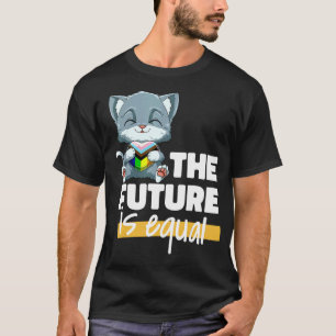 Camiseta Gato Progressiv Pride Transgênero Gênero não-binár