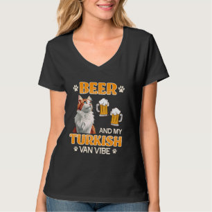 Camiseta Gato Proprietário de Cerveja e Turcos VAN VIBE Hom