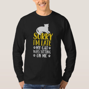 Camiseta Gato Proprietário Humor Desculpe Por Mim Gato Atra