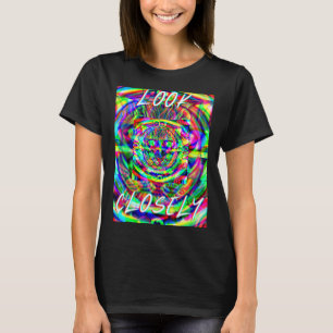 Camiseta Gato Psicodélico Chá Superdimensionada
