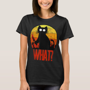Camiseta Gato Psicopata Negra Assassino Que Faca Faca Festa