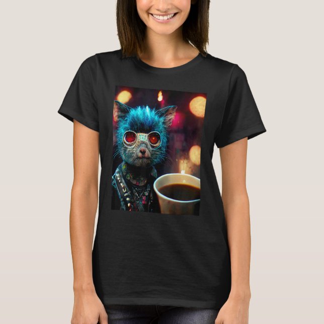 Camiseta Gato Punk (Frente)