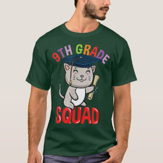 Camiseta Gato Quadrado do Grau 9H Volta à Escola