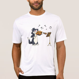 Camiseta Gato que joga o violino