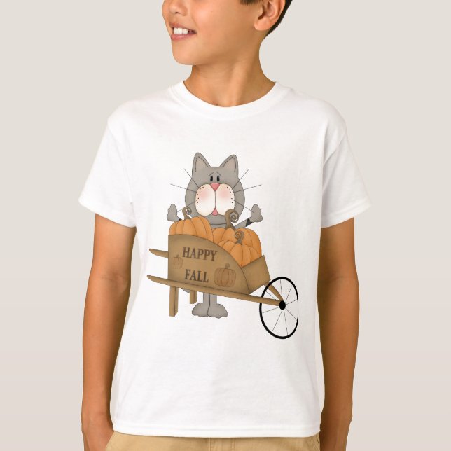 Camiseta Gato, queda feliz (Frente)