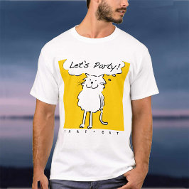 Camiseta Gato quer ter uma festa!