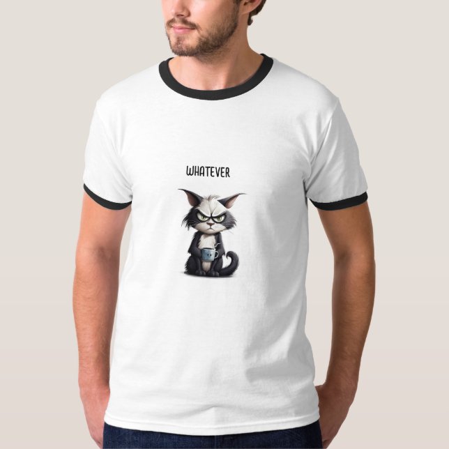 Camiseta Gato rabugento com grana (Frente)